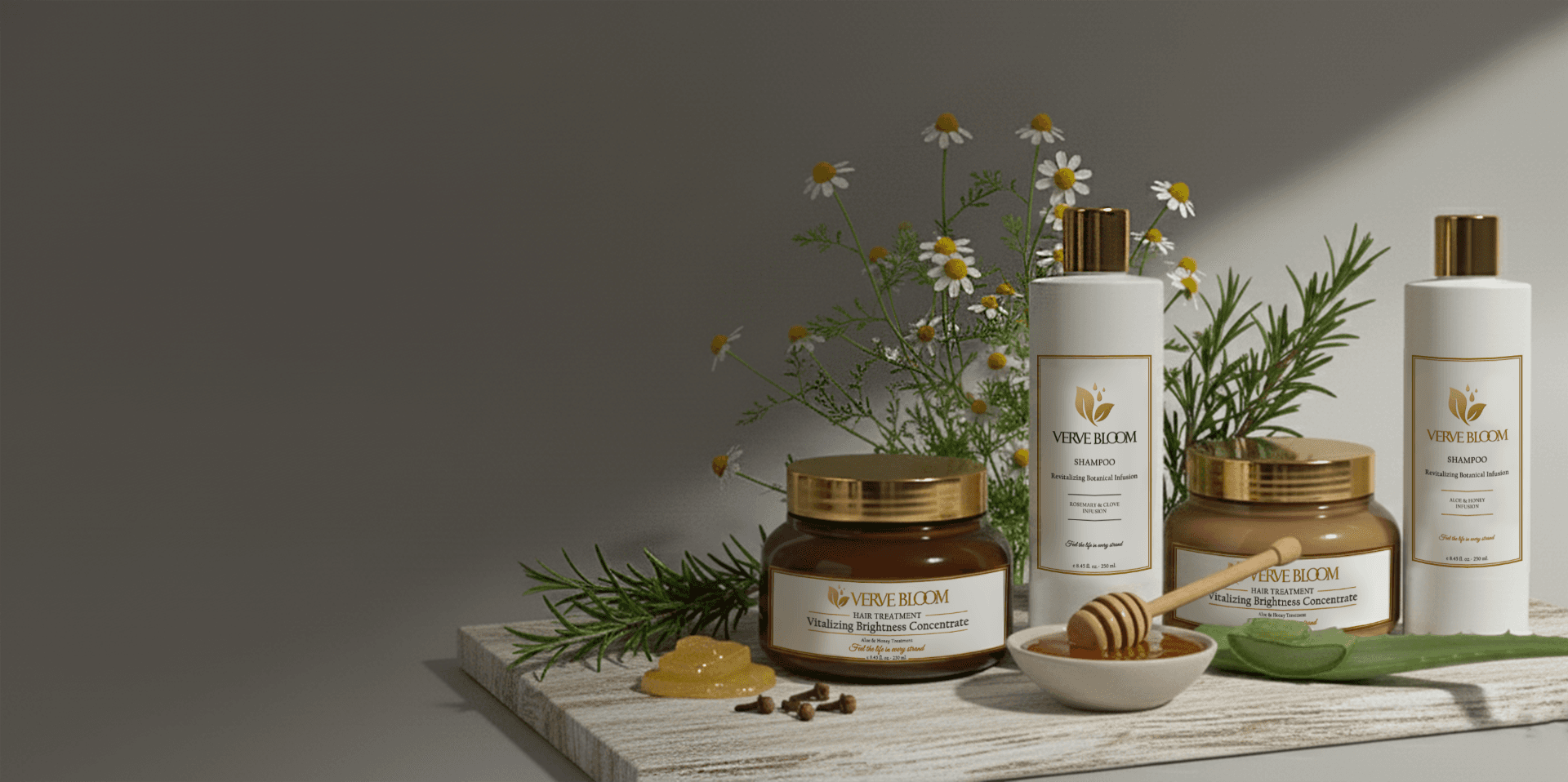 Verve Bloom Clean Hair Care Ingredients – Sulfate-Free and Cruelty-Free Botanical Formulations